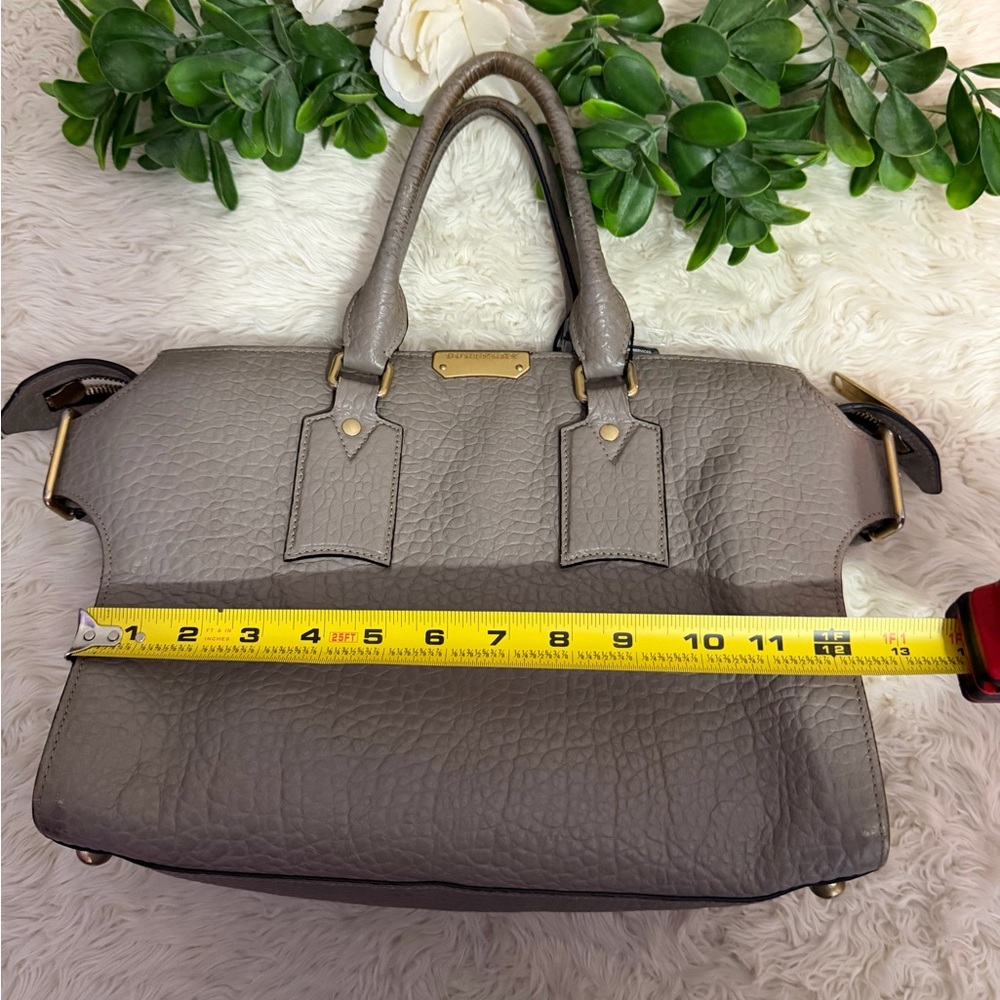 Burberry gray Leather Satchel - Picture 15 of 16